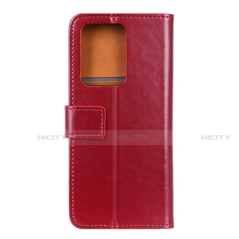 Funda de Cuero Cartera con Soporte Carcasa T07 para Huawei P40 Pro+ Plus Rojo Rosa