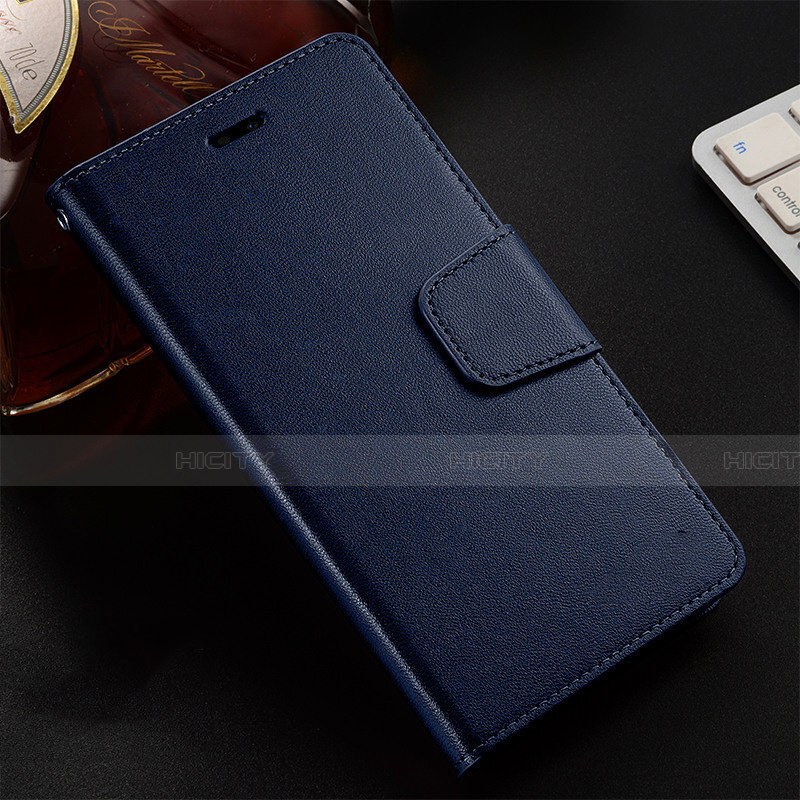 Funda de Cuero Cartera con Soporte Carcasa T07 para Oppo R17 Neo Azul