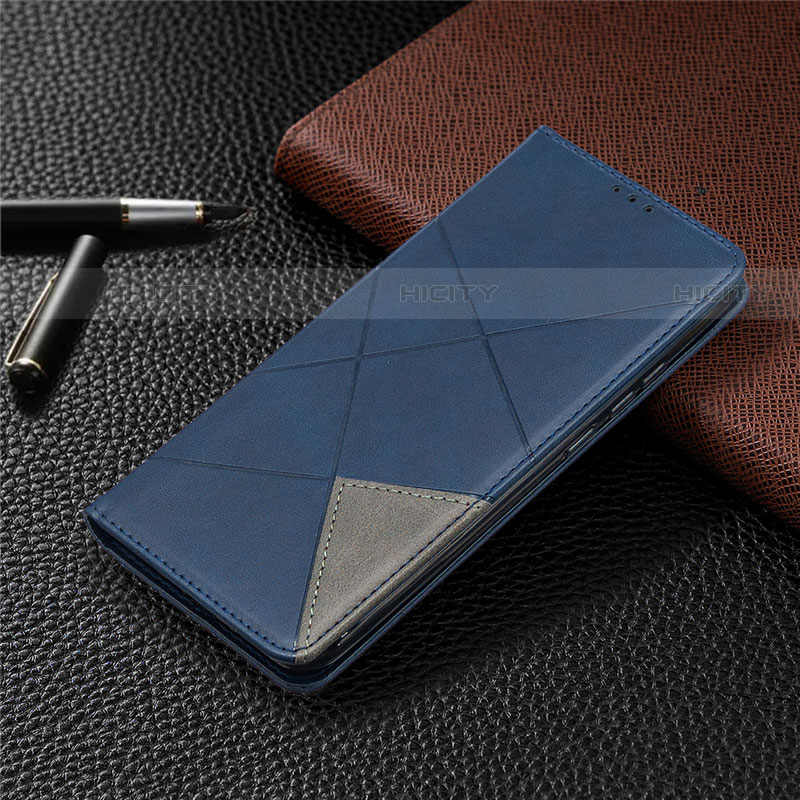 Funda de Cuero Cartera con Soporte Carcasa T07 para Xiaomi Redmi 9A Azul