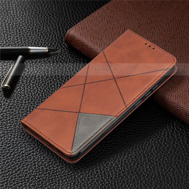 Funda de Cuero Cartera con Soporte Carcasa T07 para Xiaomi Redmi 9A Marron