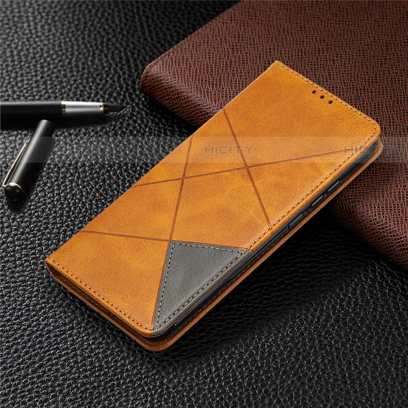 Funda de Cuero Cartera con Soporte Carcasa T07 para Xiaomi Redmi 9A Naranja