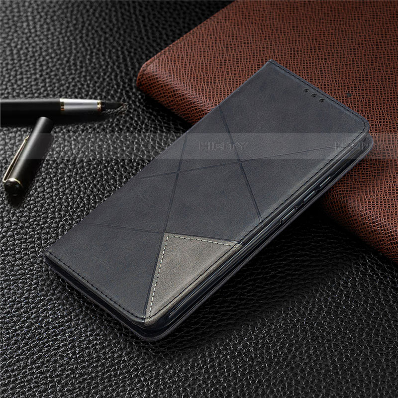 Funda de Cuero Cartera con Soporte Carcasa T07 para Xiaomi Redmi 9A Negro