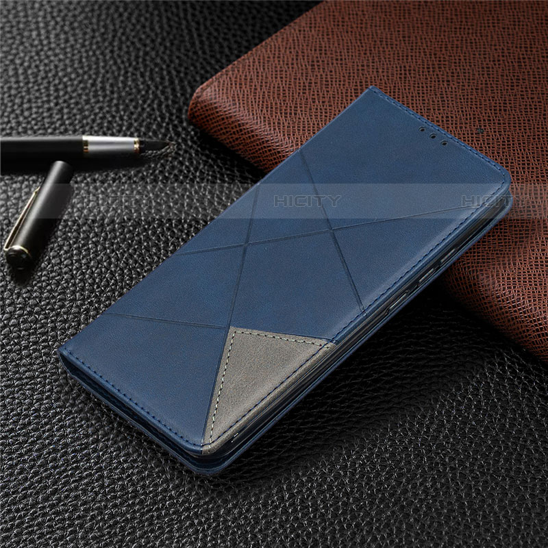 Funda de Cuero Cartera con Soporte Carcasa T07 para Xiaomi Redmi 9AT Azul