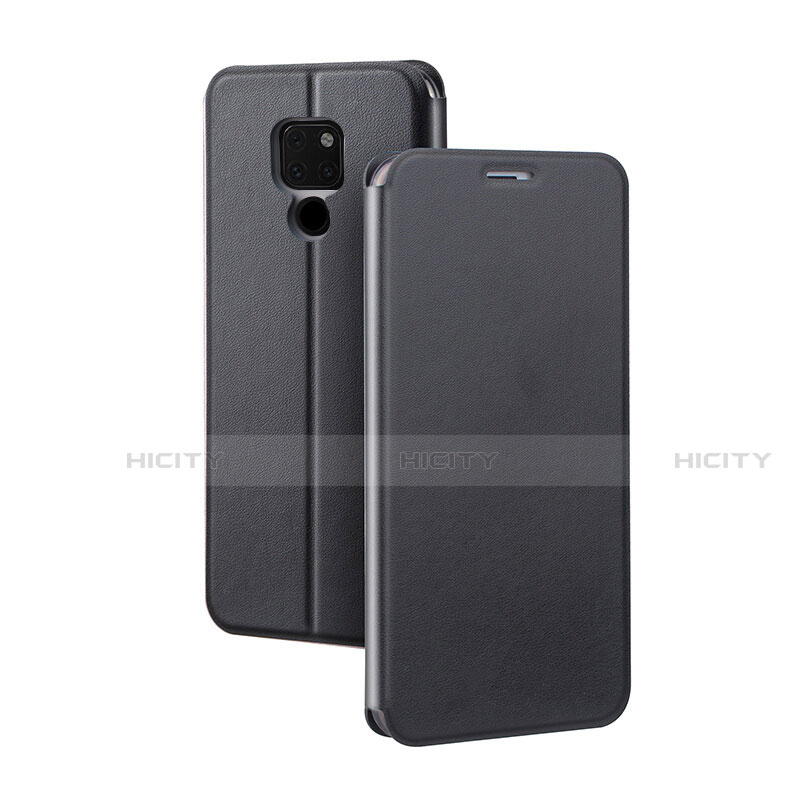 Funda de Cuero Cartera con Soporte Carcasa T08 para Huawei Mate 20 Negro