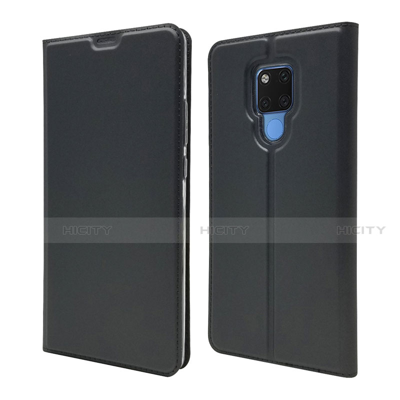 Funda de Cuero Cartera con Soporte Carcasa T08 para Huawei Mate 20 X 5G Negro