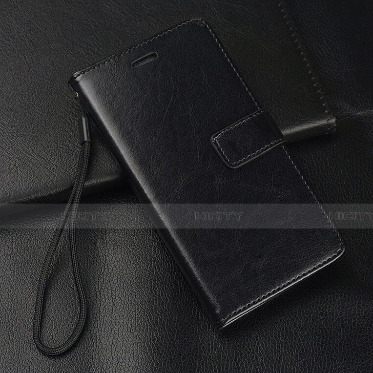 Funda de Cuero Cartera con Soporte Carcasa T08 para Huawei P20 Lite (2019) Negro