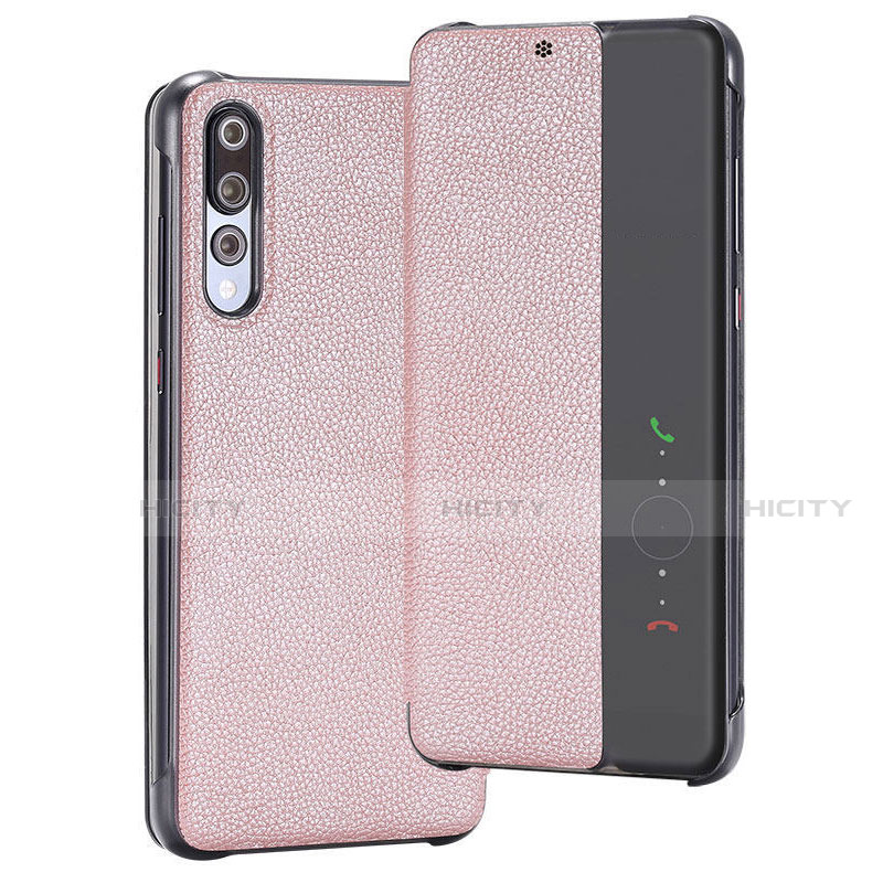 Funda de Cuero Cartera con Soporte Carcasa T08 para Huawei P20 Pro