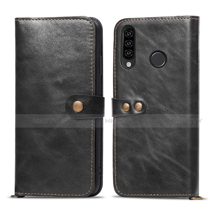 Funda de Cuero Cartera con Soporte Carcasa T08 para Huawei P30 Lite