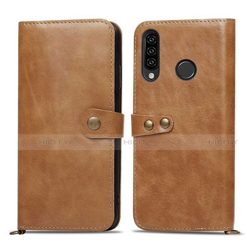 Funda de Cuero Cartera con Soporte Carcasa T08 para Huawei P30 Lite