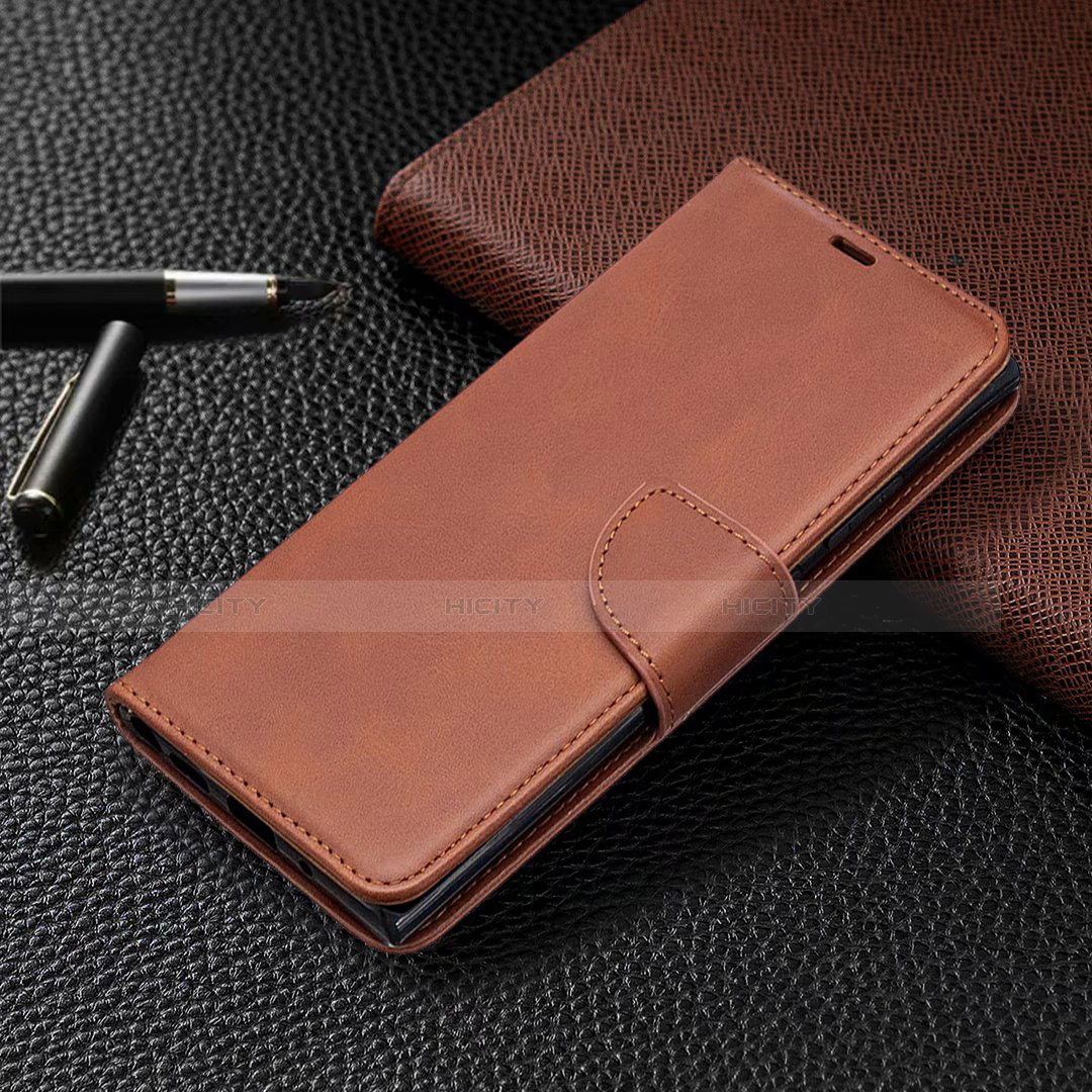 Funda de Cuero Cartera con Soporte Carcasa T08 para Samsung Galaxy Note 20 Ultra 5G Marron