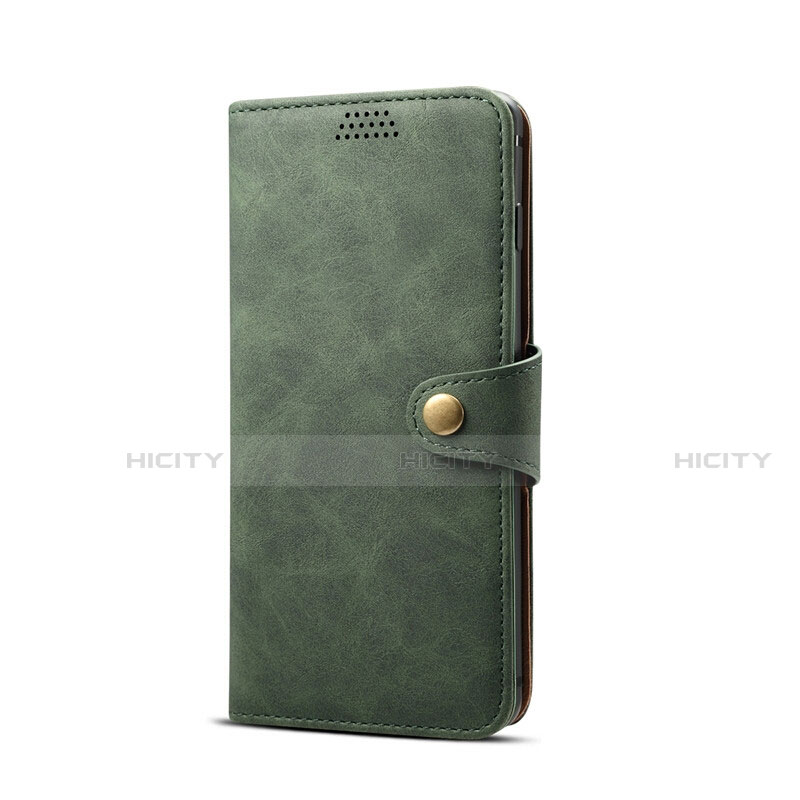 Funda de Cuero Cartera con Soporte Carcasa T08 para Samsung Galaxy S10e Verde