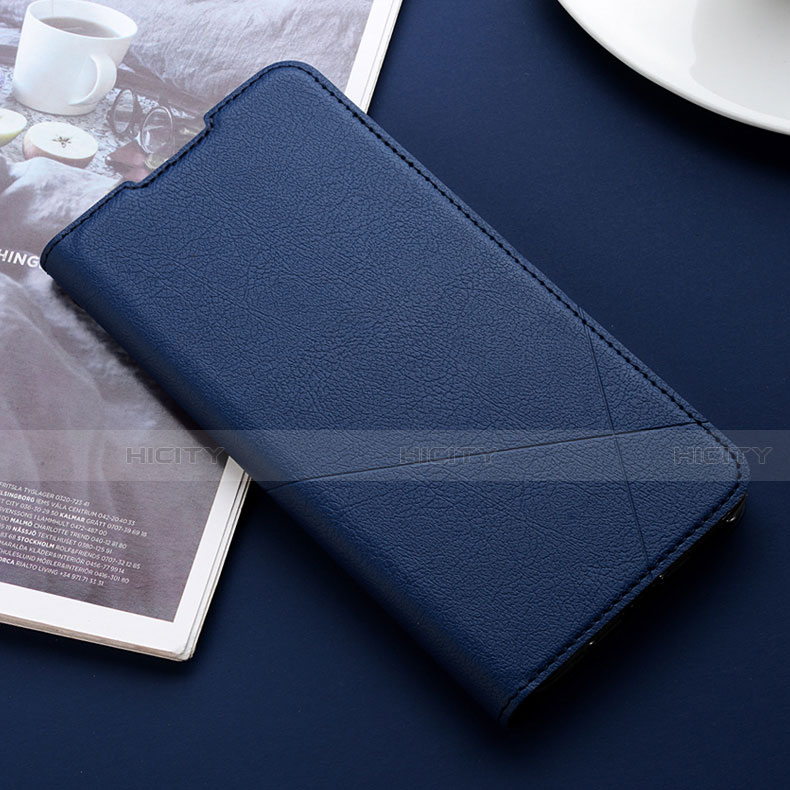 Funda de Cuero Cartera con Soporte Carcasa T08 para Xiaomi Mi 9T Azul