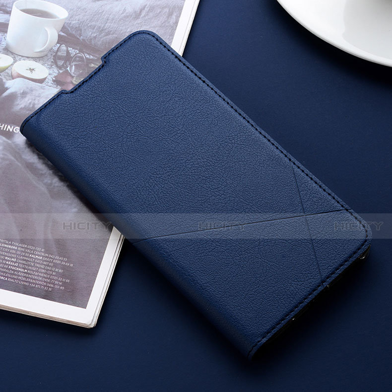 Funda de Cuero Cartera con Soporte Carcasa T08 para Xiaomi Redmi K20 Azul