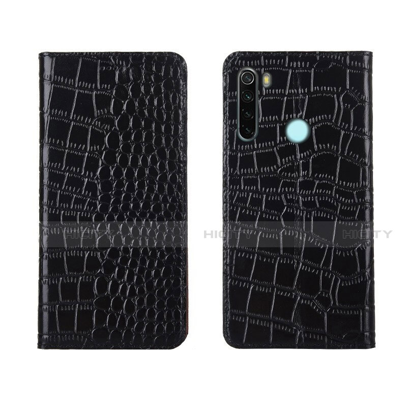 Funda de Cuero Cartera con Soporte Carcasa T08 para Xiaomi Redmi Note 8 (2021)