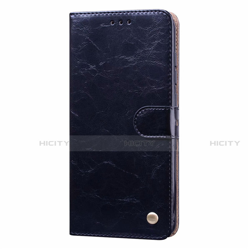 Funda de Cuero Cartera con Soporte Carcasa T08 para Xiaomi Redmi Note 9 Negro