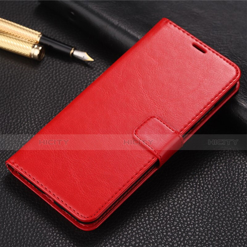 Funda de Cuero Cartera con Soporte Carcasa T09 para Huawei Honor 20 Pro Rojo