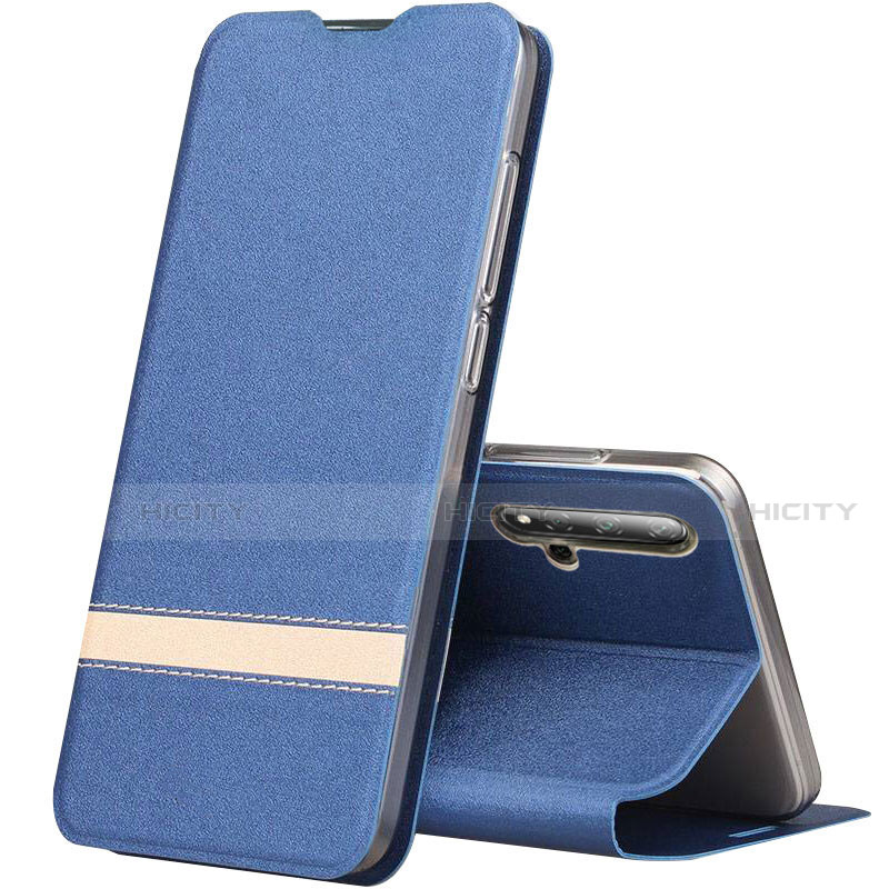 Funda de Cuero Cartera con Soporte Carcasa T09 para Huawei Honor 20S