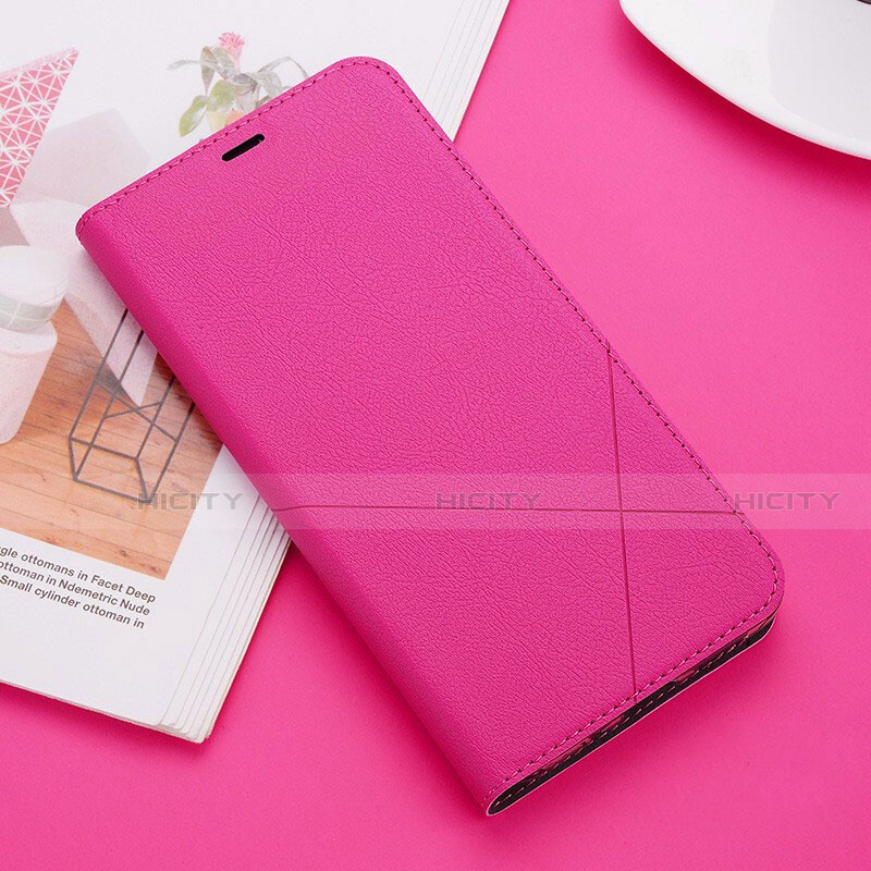 Funda de Cuero Cartera con Soporte Carcasa T09 para Huawei Mate 20 Rosa Roja