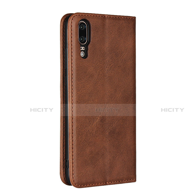 Funda de Cuero Cartera con Soporte Carcasa T09 para Huawei P20