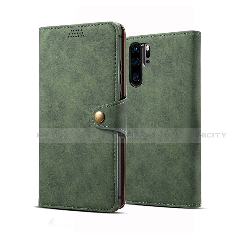 Funda de Cuero Cartera con Soporte Carcasa T09 para Huawei P30 Pro