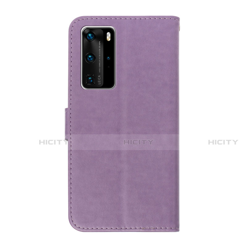 Funda de Cuero Cartera con Soporte Carcasa T09 para Huawei P40 Pro