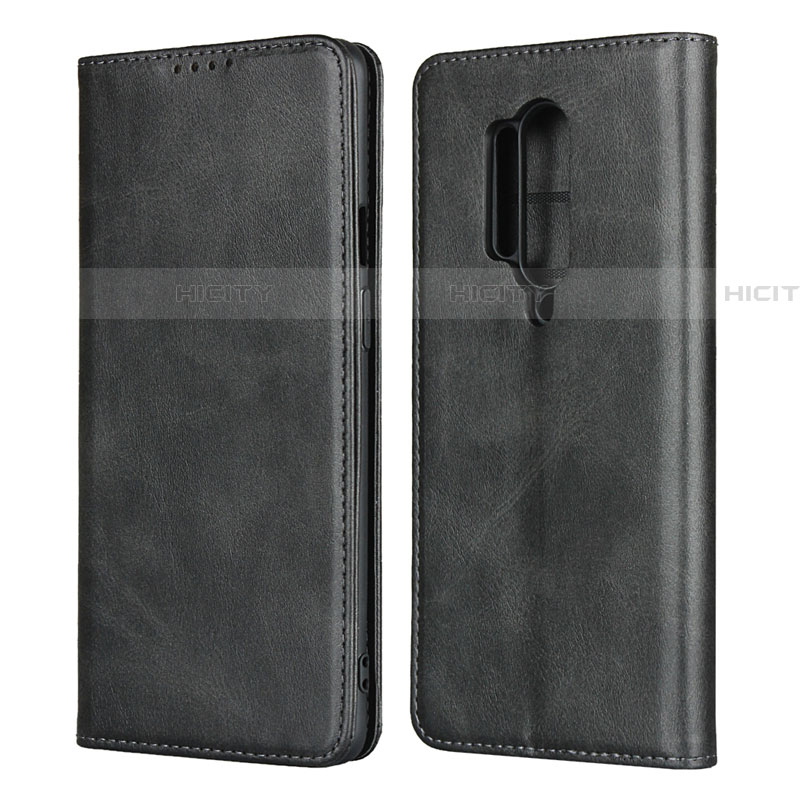 Funda de Cuero Cartera con Soporte Carcasa T09 para OnePlus 8 Pro Negro