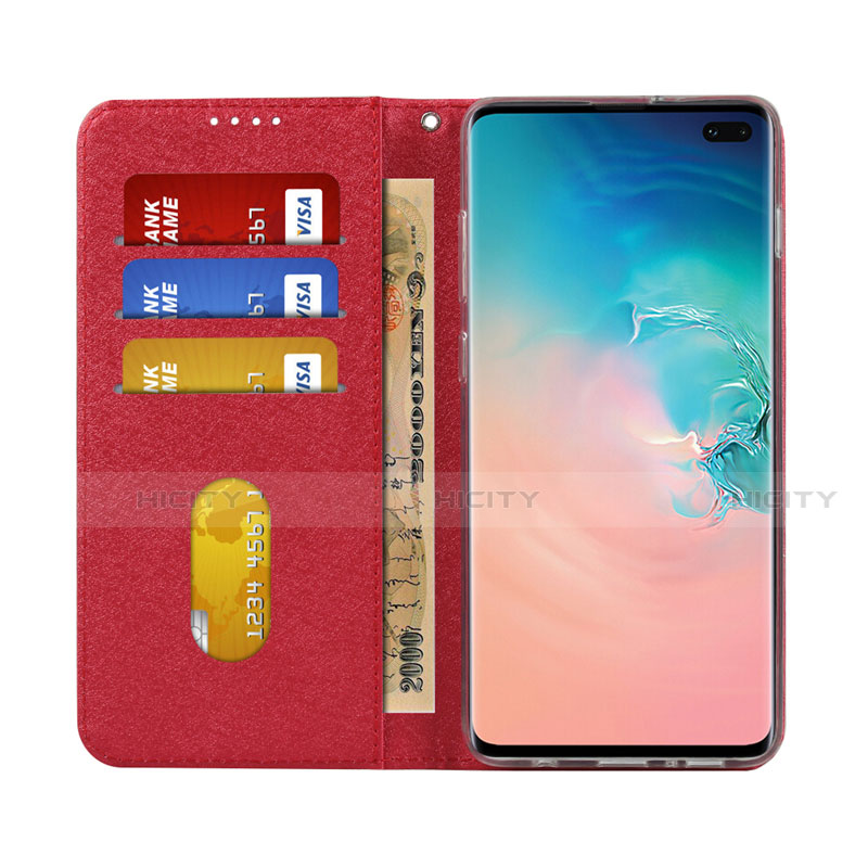 Funda de Cuero Cartera con Soporte Carcasa T09 para Samsung Galaxy S10 Plus