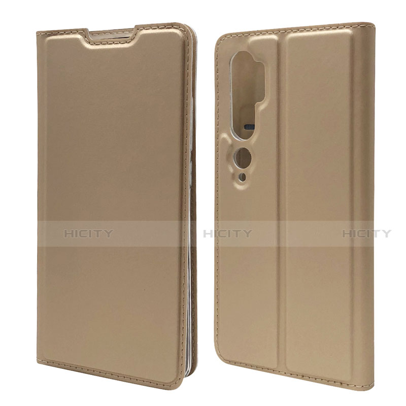 Funda de Cuero Cartera con Soporte Carcasa T09 para Xiaomi Mi Note 10 Pro Oro