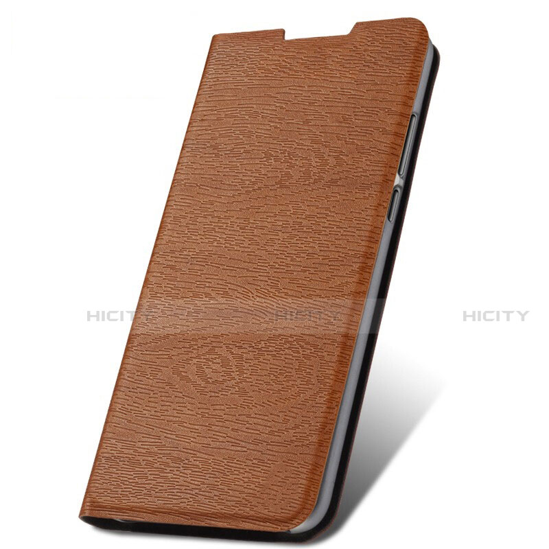 Funda de Cuero Cartera con Soporte Carcasa T09 para Xiaomi Redmi Note 8 Pro Marron