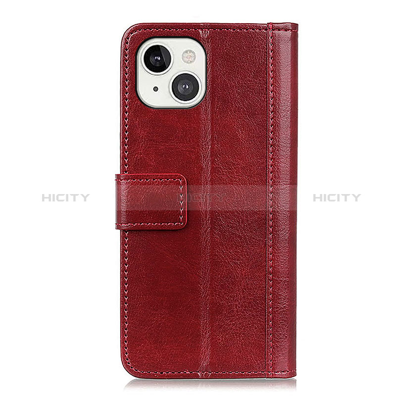 Funda de Cuero Cartera con Soporte Carcasa T10 para Apple iPhone 15