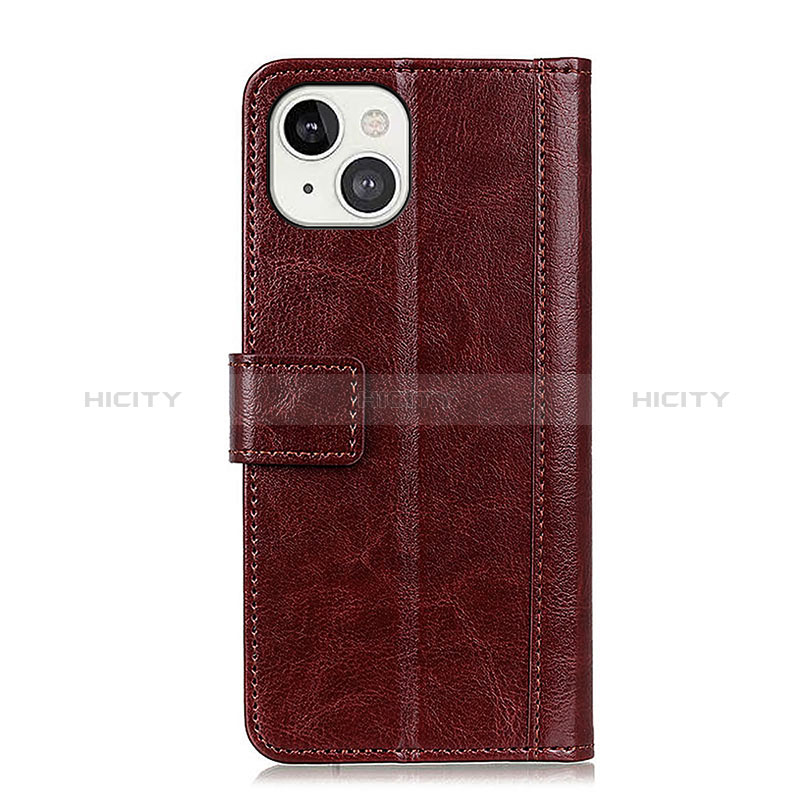 Funda de Cuero Cartera con Soporte Carcasa T10 para Apple iPhone 15 Plus