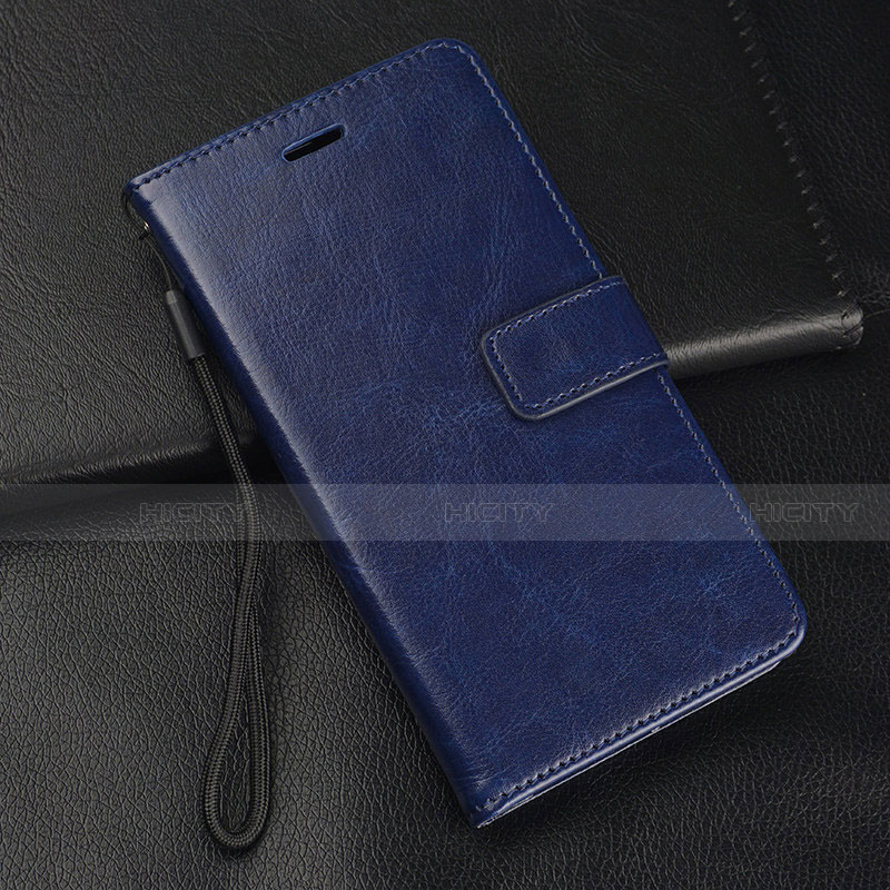 Funda de Cuero Cartera con Soporte Carcasa T10 para Huawei P20 Azul