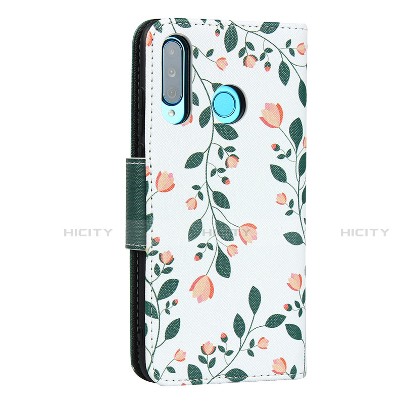 Funda de Cuero Cartera con Soporte Carcasa T10 para Huawei P30 Lite