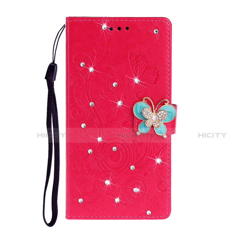 Funda de Cuero Cartera con Soporte Carcasa T10 para Huawei P40 Pro Rojo