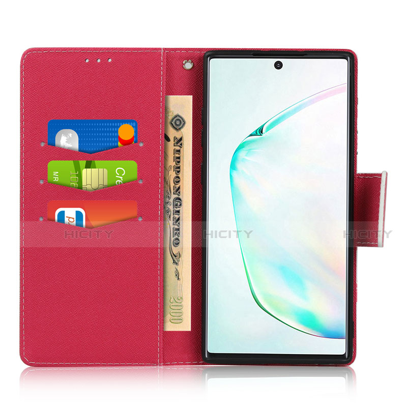 Funda de Cuero Cartera con Soporte Carcasa T10 para Samsung Galaxy Note 10