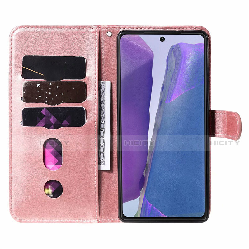 Funda de Cuero Cartera con Soporte Carcasa T10 para Samsung Galaxy Note 20 5G