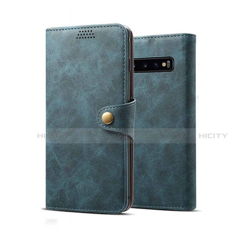 Funda de Cuero Cartera con Soporte Carcasa T10 para Samsung Galaxy S10