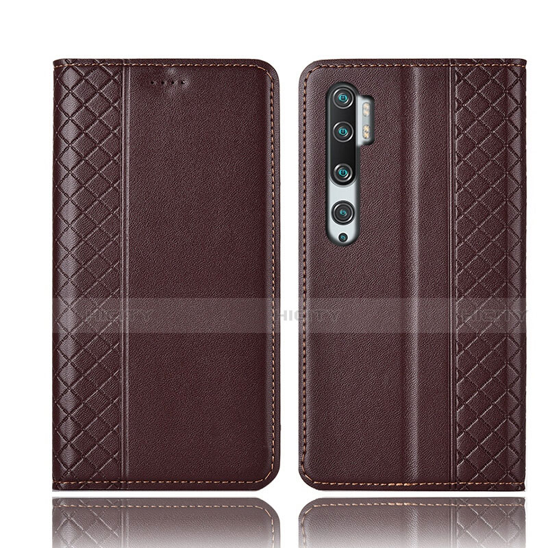 Funda de Cuero Cartera con Soporte Carcasa T10 para Xiaomi Mi Note 10