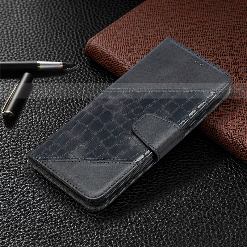 Funda de Cuero Cartera con Soporte Carcasa T10 para Xiaomi Redmi 9A Negro