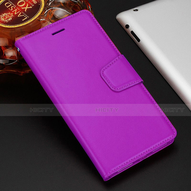 Funda de Cuero Cartera con Soporte Carcasa T11 para Huawei Mate 20 X 5G Morado