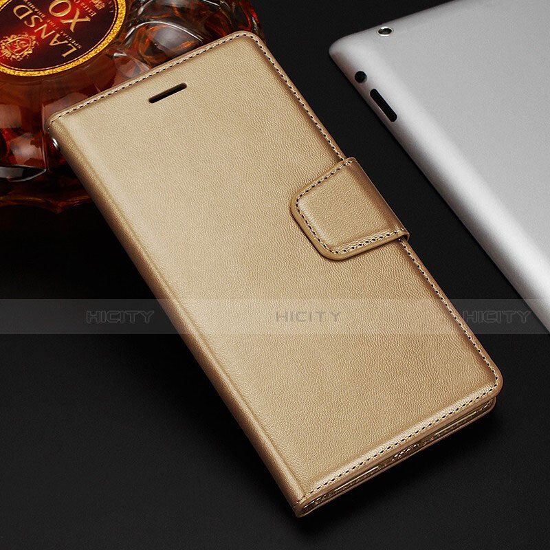 Funda de Cuero Cartera con Soporte Carcasa T11 para Huawei Mate 20 X 5G Oro