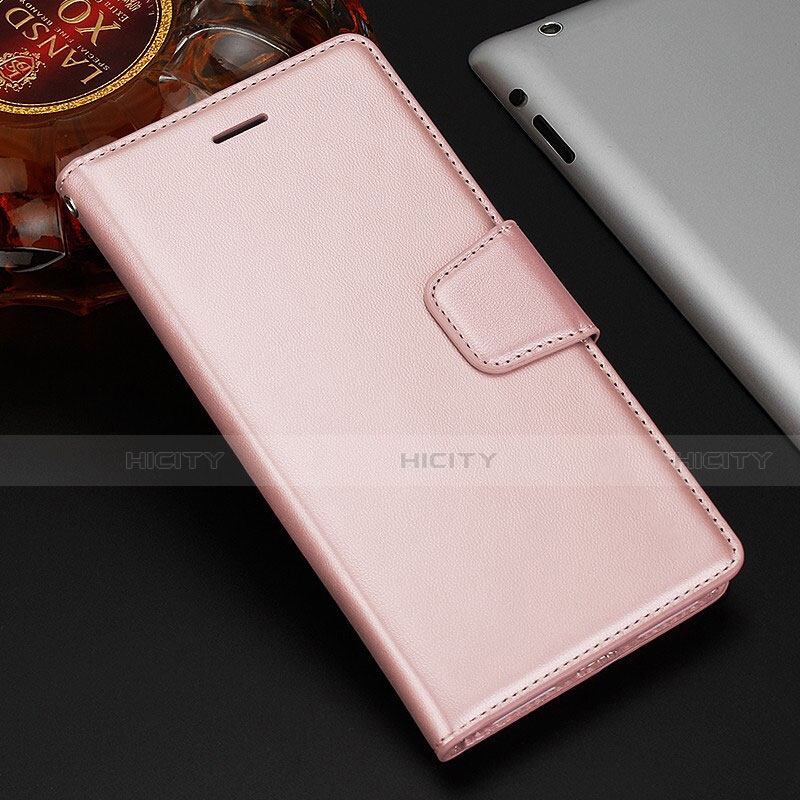 Funda de Cuero Cartera con Soporte Carcasa T11 para Huawei Mate 20 X 5G Oro Rosa