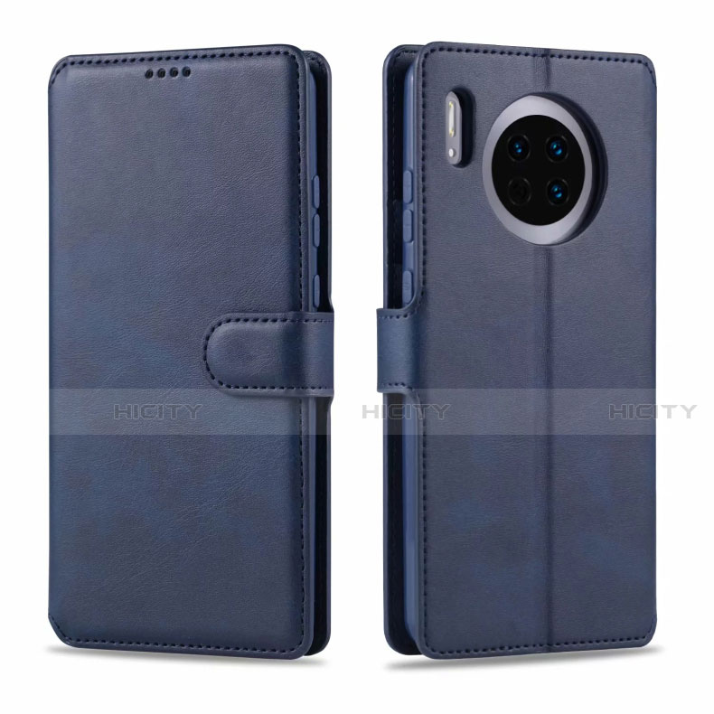 Funda de Cuero Cartera con Soporte Carcasa T11 para Huawei Mate 30 5G Azul