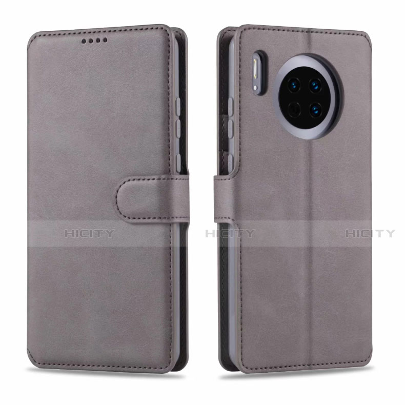 Funda de Cuero Cartera con Soporte Carcasa T11 para Huawei Mate 30 Gris