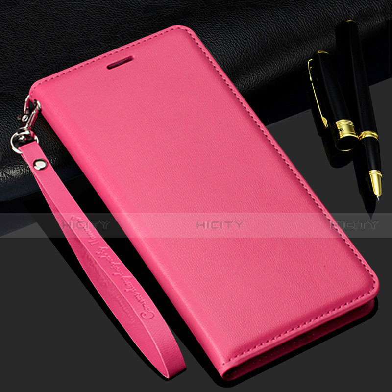 Funda de Cuero Cartera con Soporte Carcasa T11 para Samsung Galaxy Note 20 5G Rosa Roja