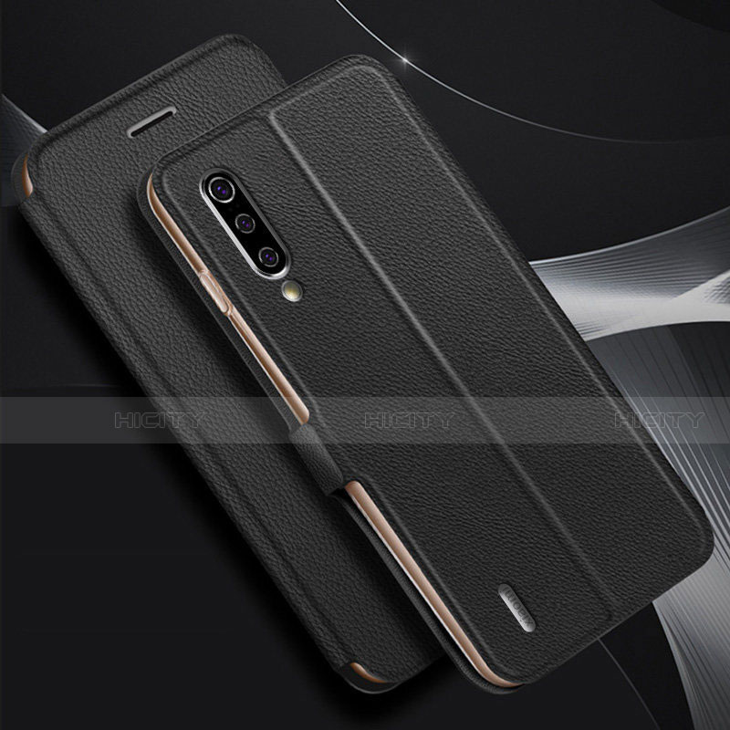 Funda de Cuero Cartera con Soporte Carcasa T11 para Xiaomi Mi A3 Negro