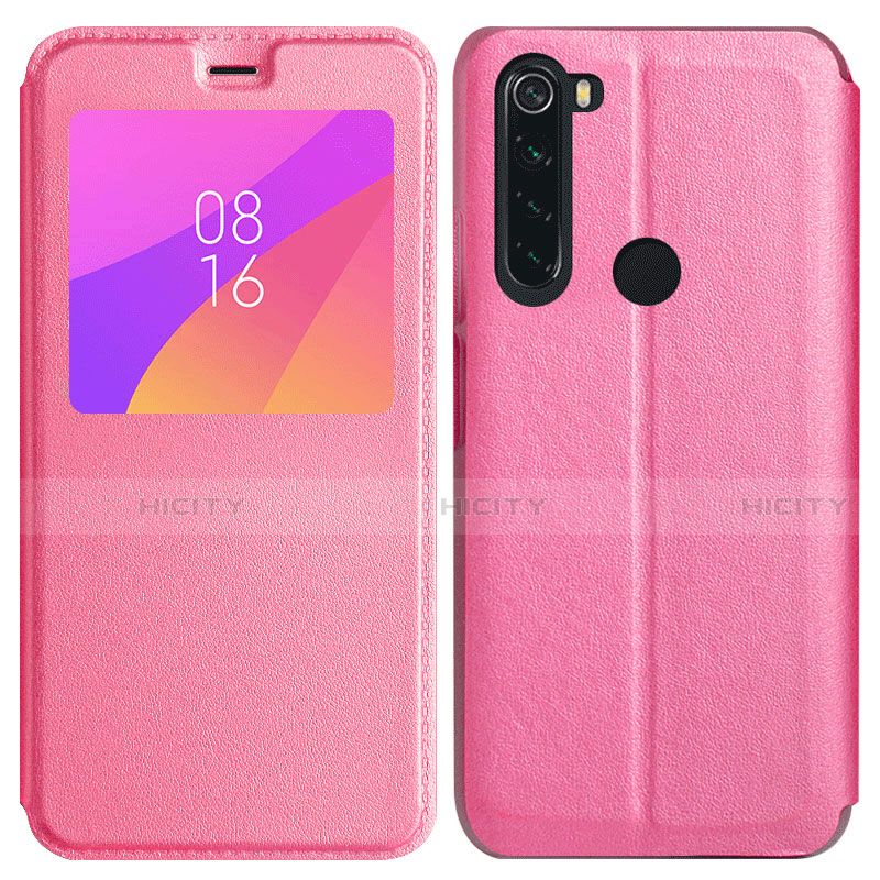 Funda de Cuero Cartera con Soporte Carcasa T11 para Xiaomi Redmi Note 8 Rosa