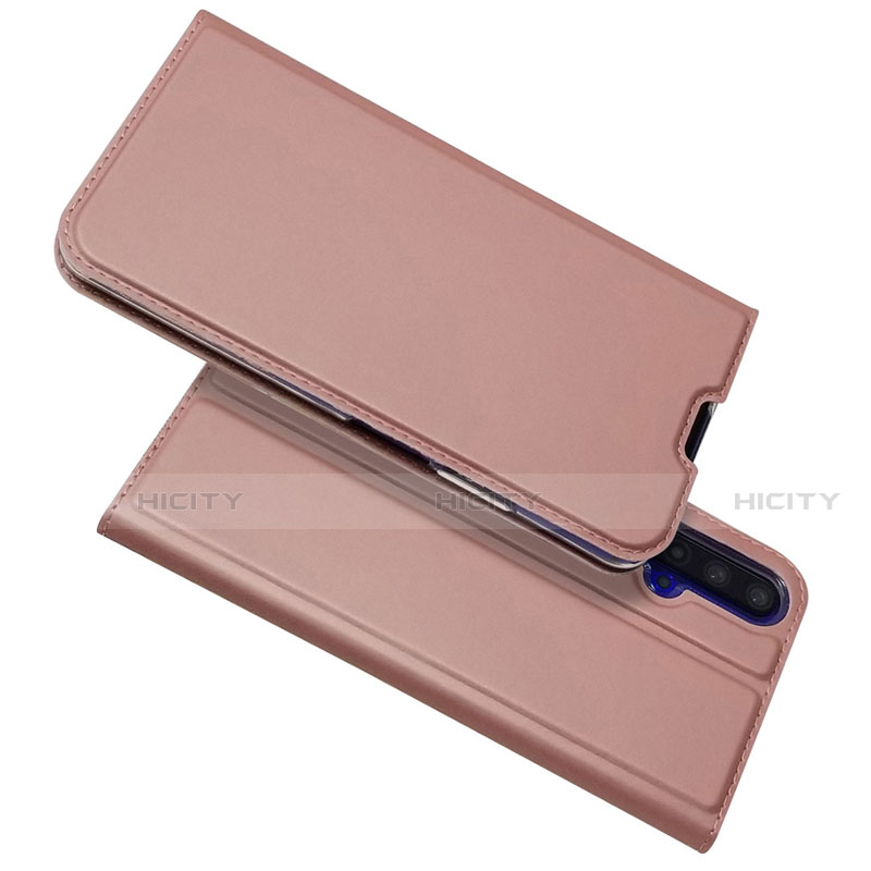 Funda de Cuero Cartera con Soporte Carcasa T12 para Huawei Honor 20S Rosa