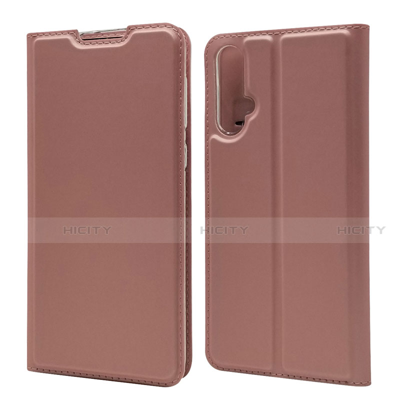 Funda de Cuero Cartera con Soporte Carcasa T12 para Huawei Nova 5 Pro Oro Rosa