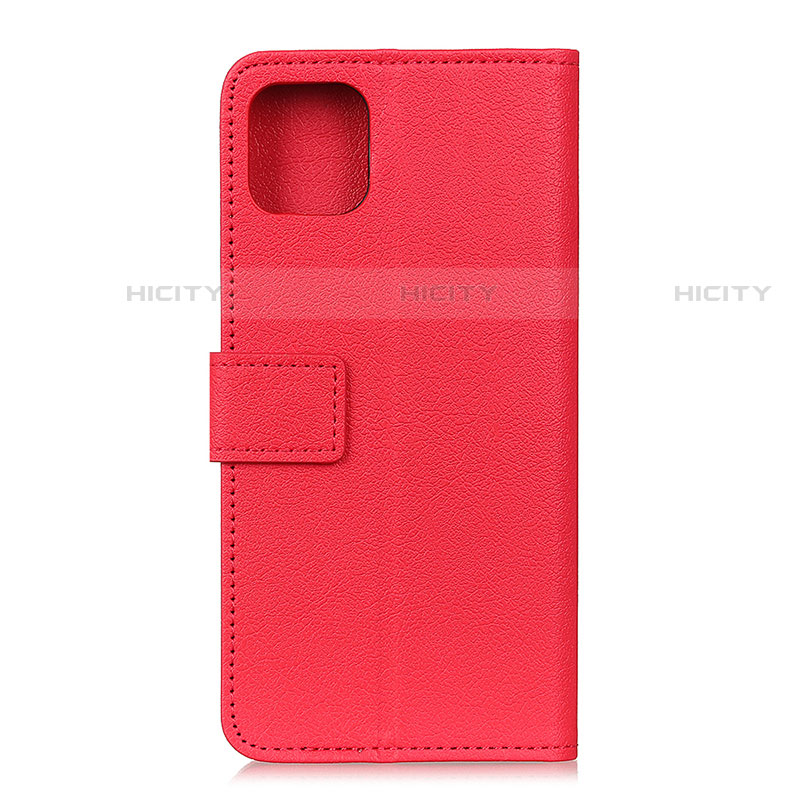 Funda de Cuero Cartera con Soporte Carcasa T12 para Xiaomi Mi 11 5G Rojo